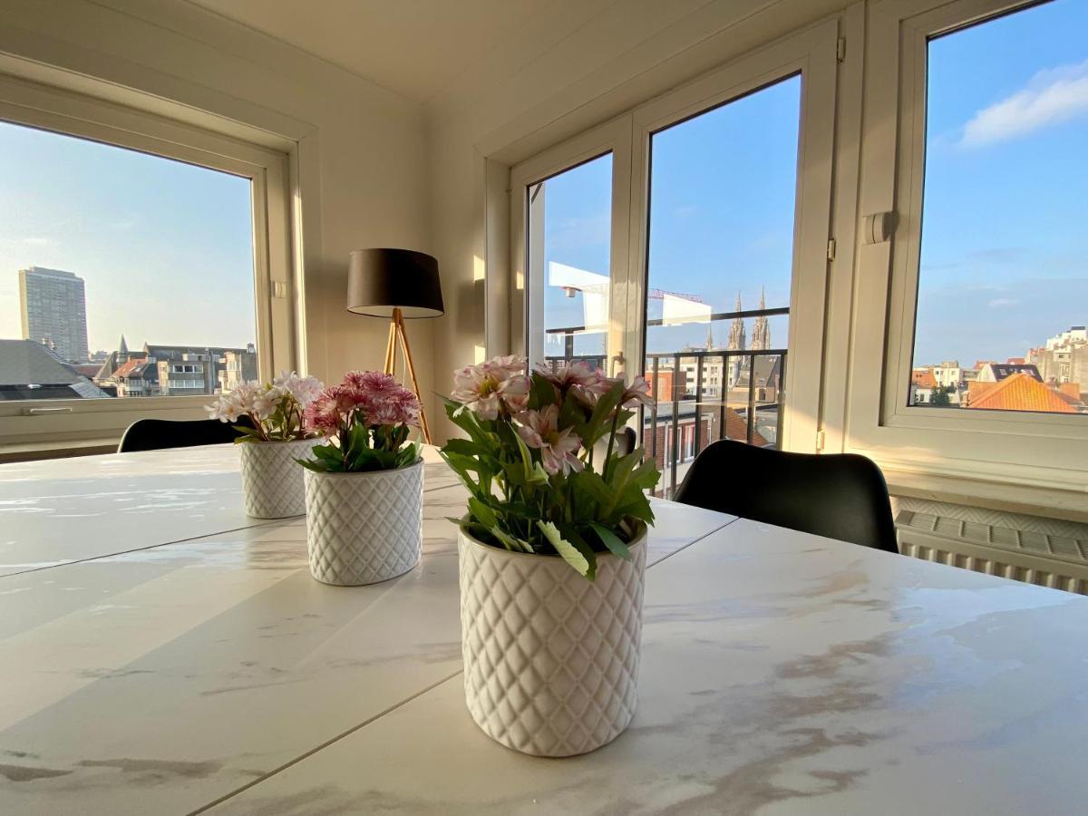 Luxury 3 Bedroom Apartment On The Top Floor With Panoramic View 오스텐드 외부 사진